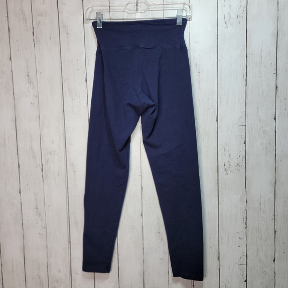 Yummie Womens Navy Blue High-Rise Leggings Rachel Compact Full Length Size Small - Picture 4 of 6